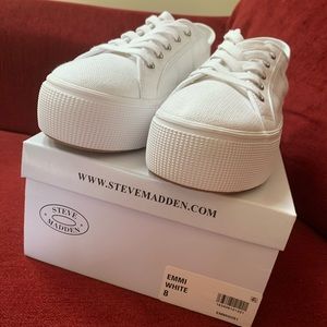 White Steve Madden Emmi Sneakers